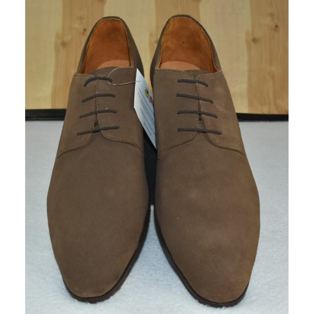 Carlos Santana Power Plain Derby Men Shoes Size 13 D Suede Honey Brown Oxford